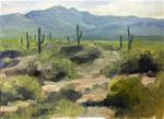 Saguaro and Sage - Posted on Sunday, March 29, 2015 by David Michaels