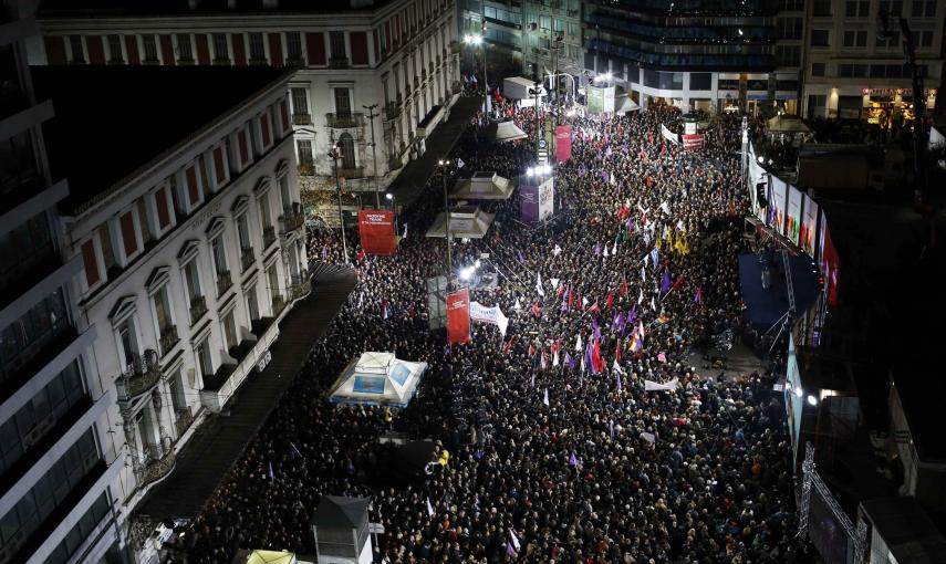 Vista general del mitin de cierre de campaña de Syriza, en Atenas. REUTERS/Marko Djurica