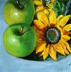 Apples with Sunflower - Posted on Monday, January 5, 2015 by Dipali Rabadiya