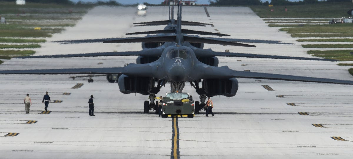 Unlike submarines and ICBMs buried under land or sea, the US's strategic, nuclear-capable bombers make up the most visible leg of the nuclear triad. Placing a handful of B-1Bs in Guam sends a message to the region.