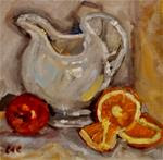 Oranges and Apple Painting - Posted on Friday, April 3, 2015 by Catherine Crookston