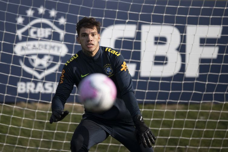 Lucas Figueiredo/CBF Primeiro treino da Seleção Brasileira na Granja Comary durante a preparação para o jogo contra a Bolívia pela primeira rodada das Eliminatórias da Copa do Mundo 2022. Lucas Figueiredo/CBF