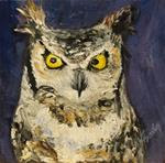 Great Horned Owl - Posted on Friday, January 16, 2015 by Wendy Malowany