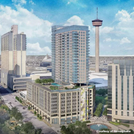 San Antonio - December - New Residential Tower To SA Hemisphair Park 