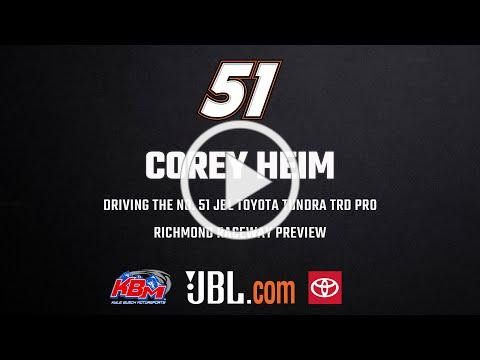 Corey Heim | Richmond Raceway Preview