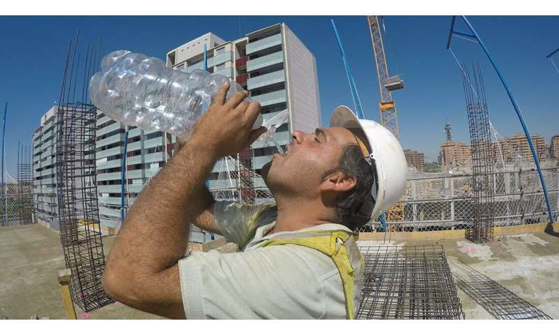 Working in the sun -- heating of the head may markedly affect safety and performance