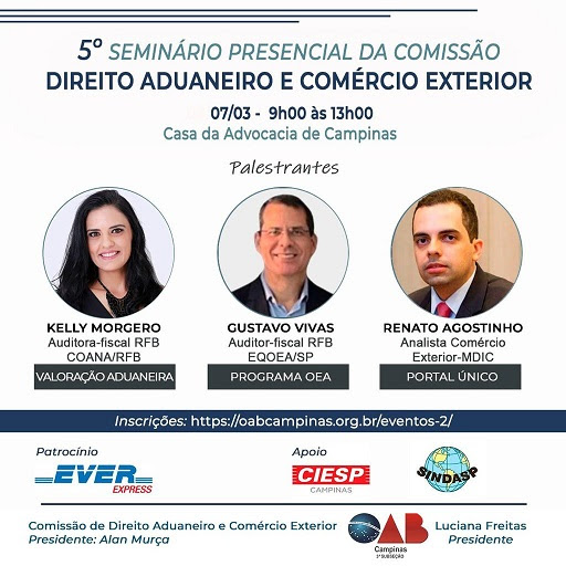 5º SEMINÁRIO PRESENCIAL DA COMISSÃO