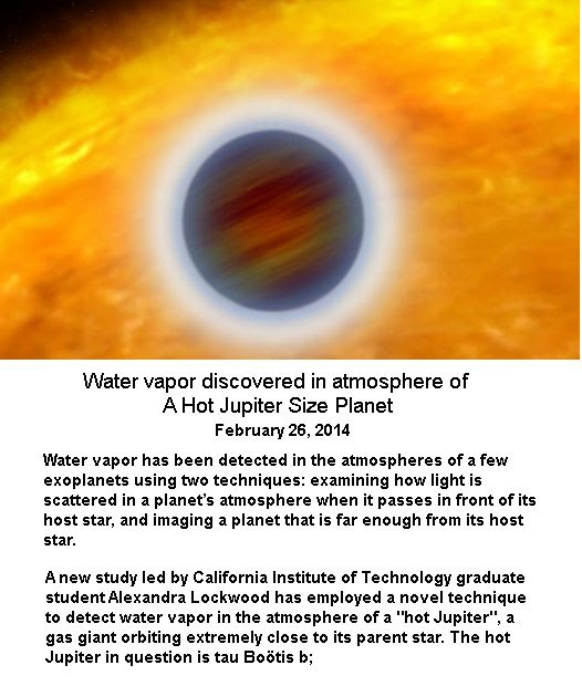 Water vapor discovery