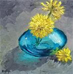 Blue and Yellow - Original Still Life in Oils - Posted on Saturday, December 27, 2014 by Nithya Swaminathan