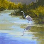 Marsh Egret - Davis Gallery Holiday Show - Posted on Thursday, December 11, 2014 by Laurel Daniel