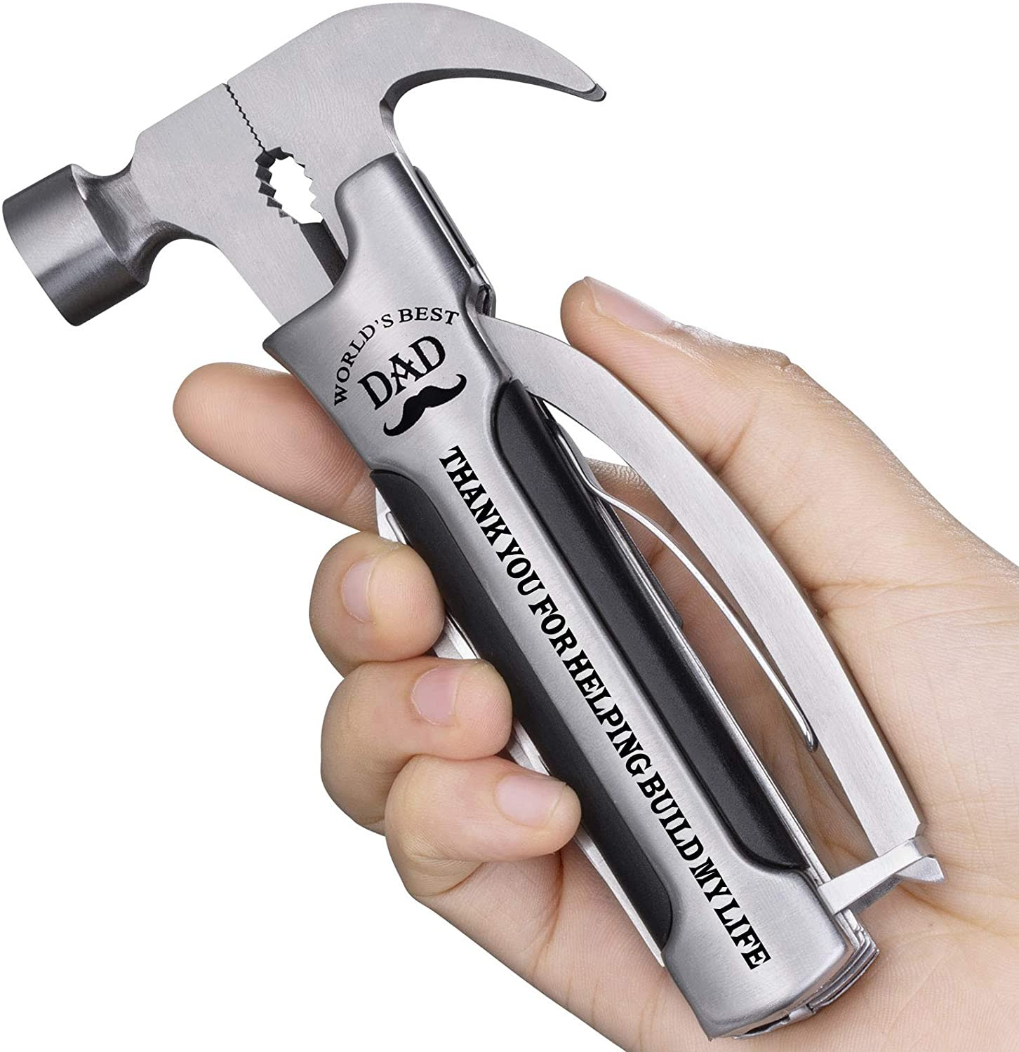 Image of All in One Survival Tools, Small Hammer Multitool Gift Ideas for Dad Gift Ideas for Dad on Father's Day