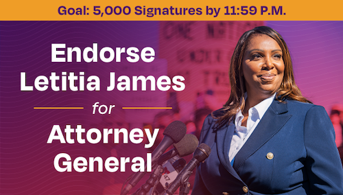 Endorse Letitia James For Attorney General