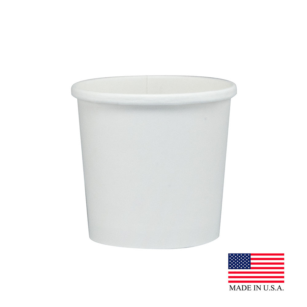 Solo Cup Co. Flexstyle White 12 oz. Double Poly Round Paper Food