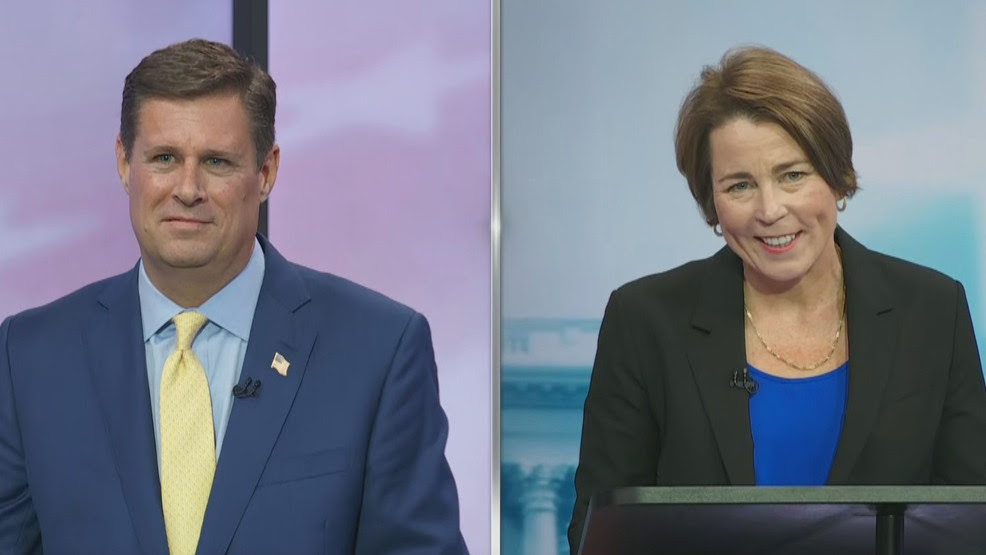  Maura Healey, Geoff Diehl meet in first debate in Massachusetts governor's race