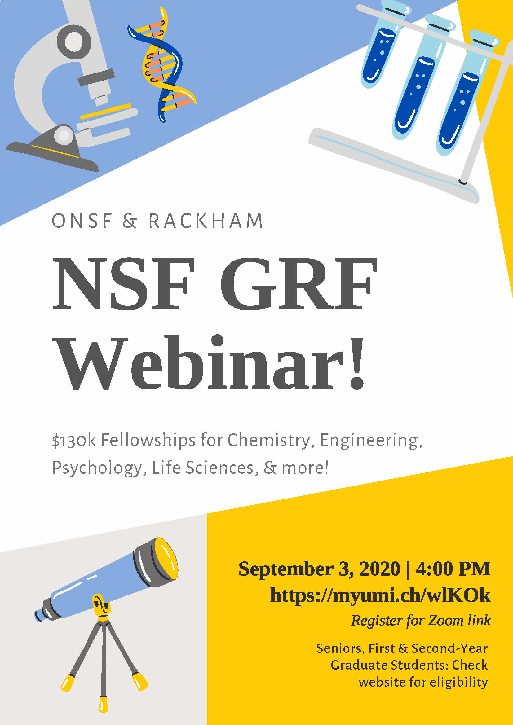 Grad and Postdoc Opportunities and Announcements NSF GRFP Webinar