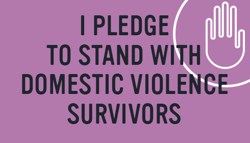 Take the pledge: stand with domestic violence survivors