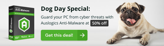 Auslogics Anti-Malware Dog Day Special Sale