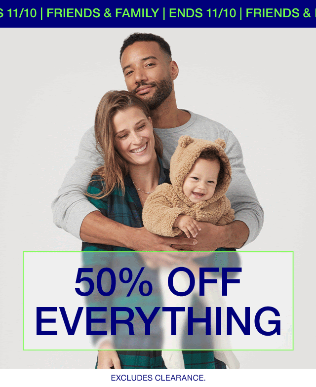 GAP: 50% off on everything