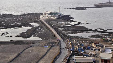  Tranquil: A deserted view of Haji Ali Dargah near Worli in Mumbai on Monday.