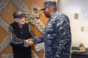 96-Year-Old Veteran Gets His Wish of Visiting US Navy Station