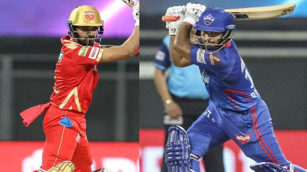  Punjab Kings captain K.L. Rahul and Delhi Capitals skipper Rishabh Pant. 