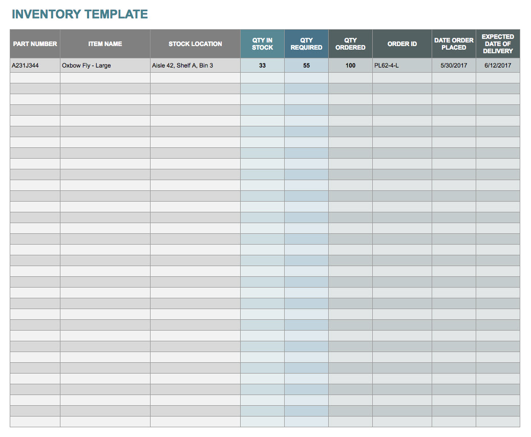 Google Sheets Inventory Template charlotte clergy coalition