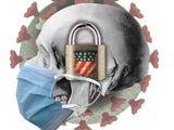 Illustration on the negative results of COVID-19 lockdowns by Alexander Hunter/The Washington Times