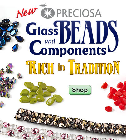 NEW Preciosa Glass Beads &...