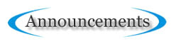 Announcements Announcements