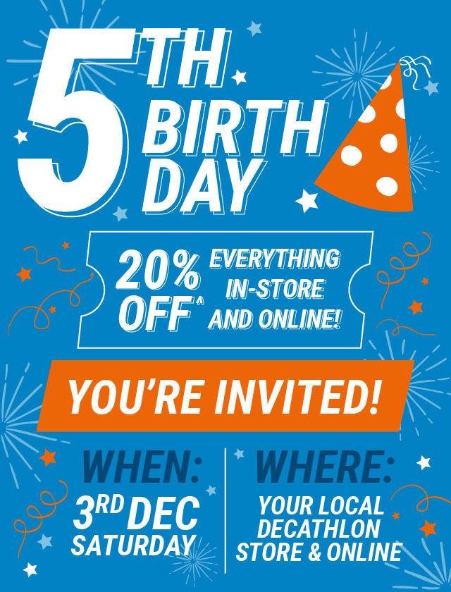 Decathlon 5th Birthday