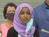 Rep. Ilhan Omar discusses her plans to &quot;tear down&quot; various systems within the U.S. due to linked &quot;oppression&quot; found within all of them. The Minnesota Democrat talked about the economy, education, housing, and the criminal justice system that all needed to be dismantled, July 7, 2020. (Image: PBS News Hour video screenshot)