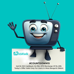(West Bengal & Sikkim) Rs. 100 Cashback on Min DTH Recharge of Rs. 299