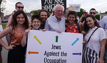 Jews against the occupation with Bernie Sanders